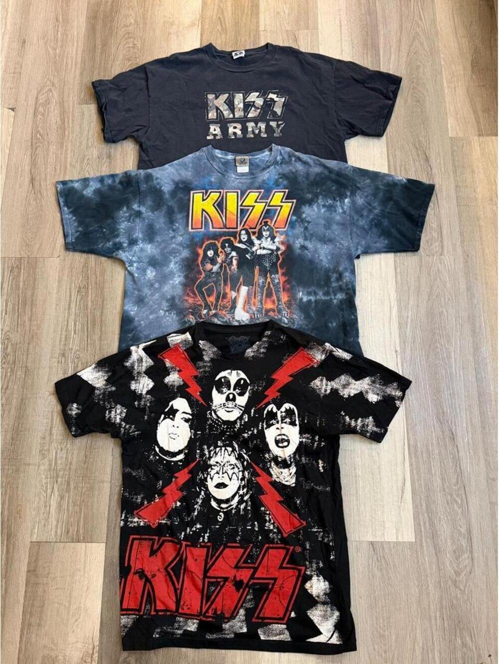 KISS Army XL Band T-Shirt Bundle tie dye 2XL